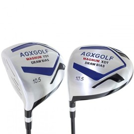 AGXGOLF Men's Left Hand Senior Flex Tall 46.5" Length (+1 inch) 460cc Draw Bias 10.5 Degree Oversize Driver: Magnum 75g Graphite Shaft; USA Built