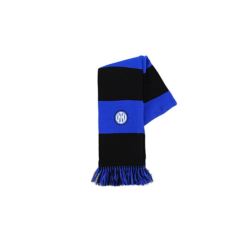 Inter Sciarpa Tubolare Nuovo Logo a Righe, Acrilico, Unisex Adulto,