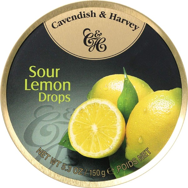 Cavendish & Harvey Fruit Tin - Lemon, 5.3-Ounce - PACK OF 4