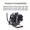 GXYWADY Motorcycle Carburetor Replacement for Honda CN250 CH250 Carb