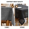 WAITER TREE Rectangle Tablecloth Faux Linen Waterproof and Wrinkle Resistant