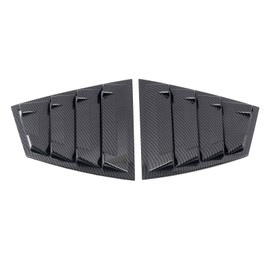 Acdeyaca Rear Side Window Louvers Compatible with Subaru WRX STi 2015-2021, Air Vent Scoop Shades Cover Blinds (Carbon Fiber Pattern, Rear Side)