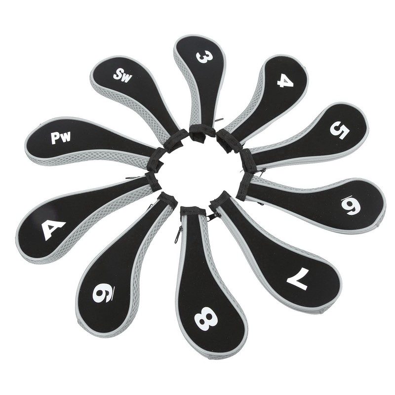 10Pcs Golf Club Head Cover Neoprene Golf Head Cover for