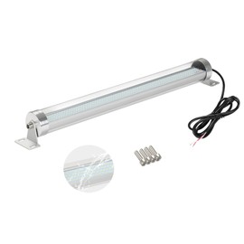 Xapolu 27in LED Machine Work Tube Light with 360° Adjustable Bracket, 28W 6500K 110-220V, IP67 Industrial Explosion Proof Lighting Machine Tool Working Lamp for Lathe, Sewing, CNC, Drilling Machine