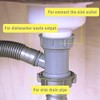 Kitchen Sink Drain Pipe Adapter Wye, Y-Shaped Strainer Connector Waste