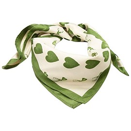 Alpenflüstern ATX043 Costume Neckerchief Deer Spinning Top in Traditional Colours, Green