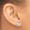 Franki Baker 925 Sterling Silver & Natural Sky Blue Facetted