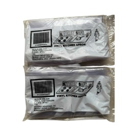 Kitchen Safe Lot of 2 Kitchen Safe Food Handlers Vinyl Bib Style Kitchen Apron - 34" x 42"