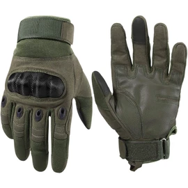 Ideapro Tactical Gloves, Survival Games, Bikes, Bicycles, Mountain Climbing, Perfect for Various Activities, Full Finger, Adjustable, for Men, Touch Screen Compatible, Medium, Large