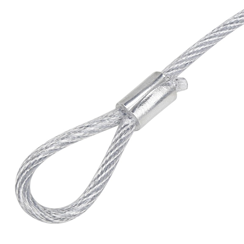 WECAN Safety Rope Fixing Device, Stage Light Safety Cable, Transparent