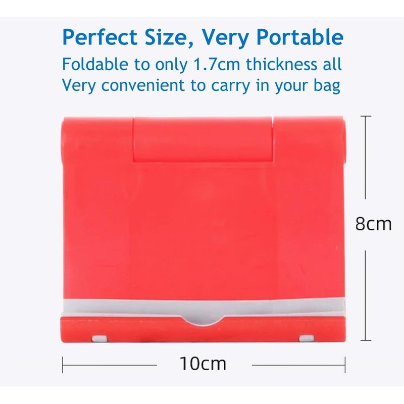 JUSDIQIR Cell Phone Stand for Desk Foldable Cell Phone Holder