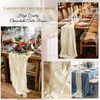 10 Pack Ivory Cheesecloth Table Runner 20 x 120 Inch