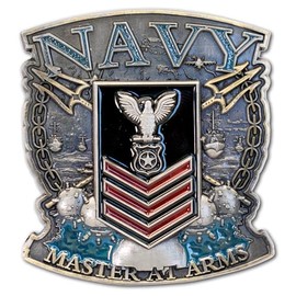 Stay Frosty Enterprises US Navy Red Master at Arms 1st Class Petty Officer Challenge Coin