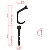 FUXXER 3 x Heavy Rustic Solid Iron Hooks Coat Hooks