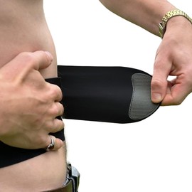 URSA Waist Strap - Ultra Slim, Breathable & Stretchy Microphone Transmitter Straps. Compatible with Most Transmitter/Receivers (Black, Large Waist - Big Pouch)