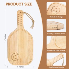 Pickleball Lovers Gifts for Women Mmen - 17" Pickleball Charcuterie Boards - Unique Idea Kitchen Accessories for Christmas, Party Favor, Mother, Father, Mom, Dad