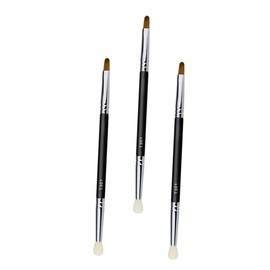 Baluue 3pcs Portable Double-ended Concealer Brush Tool Eye Makeup Brushes Professional Makeup Supplies for Tear Ditch Concealer
