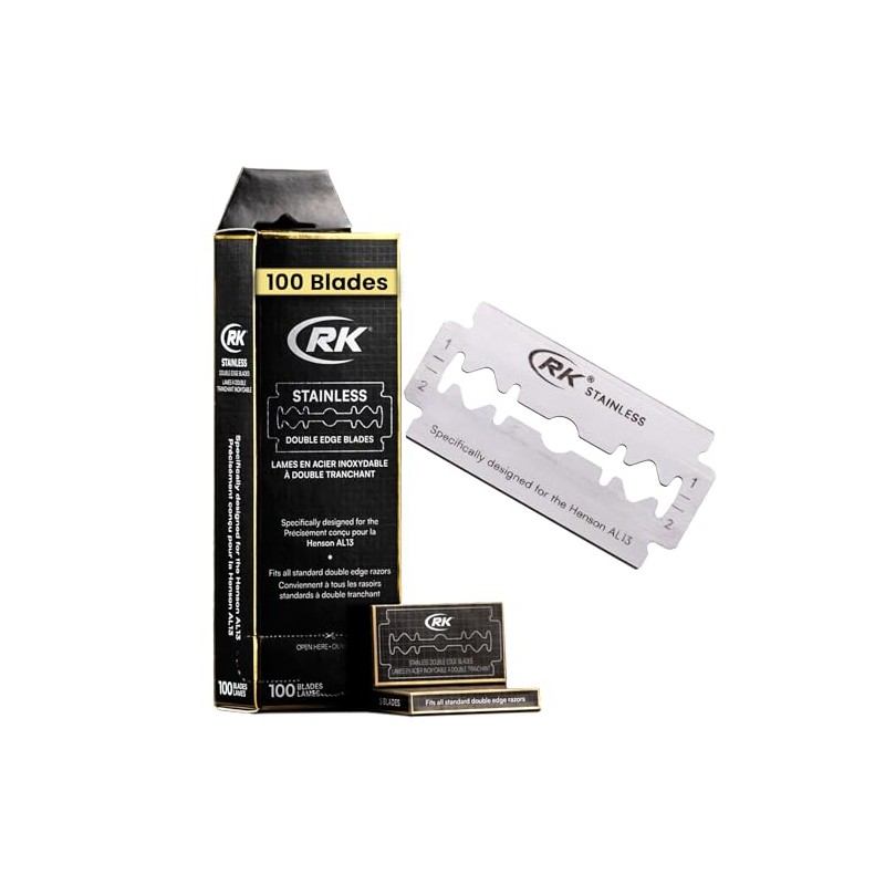 RK Shaving Double Edge Razor Blade - 100 pack -