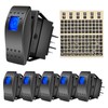 eFuncar 6PCS Rocker Switches 12 volt 4Pin SPST 20A/12V 10A/24V