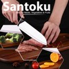 Rynal Ceramic Knife - 7 inch Chef's Santoku Knife -