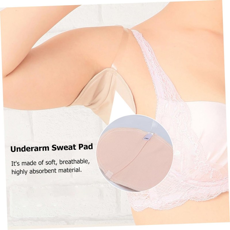 FOMIYES 2sets Underarm Sweat Pads Non-visible Reusable Soft Absorbent Underarm
