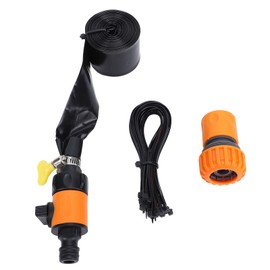 Trampoline Water Sprinkler Adjustable Water Pressure Outdoor Trampoline Water Sprinkler for Kids Adults for Trampoline Accessories Orange A Connector 15m / 49.2ft