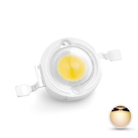 CHANZON 10 pcs High Power Led Chip 3W Warm White 3000K - 3500K (Input 600mA - 700mA / DC 3V - 3.4V / 3 Watt) Super Bright Intensity SMD COB Light Emitter Components Diode 3 W Bulb Lamp DIY Lighting