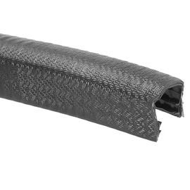 TOP-VIGOR Black U Channel Rubber Edge Trim 22 x 38mm, 3.28Ft/1M U Shape Edge Protector with Steel Clips, Flexible Rubber Edge Trim for Door Panel, Metal, Car, Furniture Edging Strip