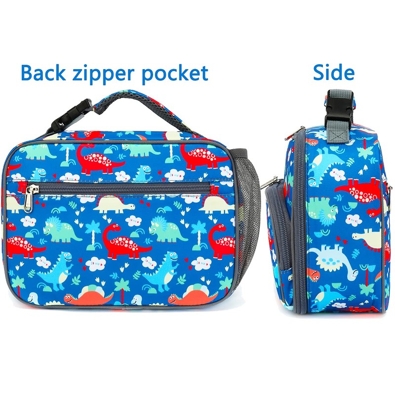 FlowFly Kids Lunch box Insulated Soft Bag Mini Cooer Back