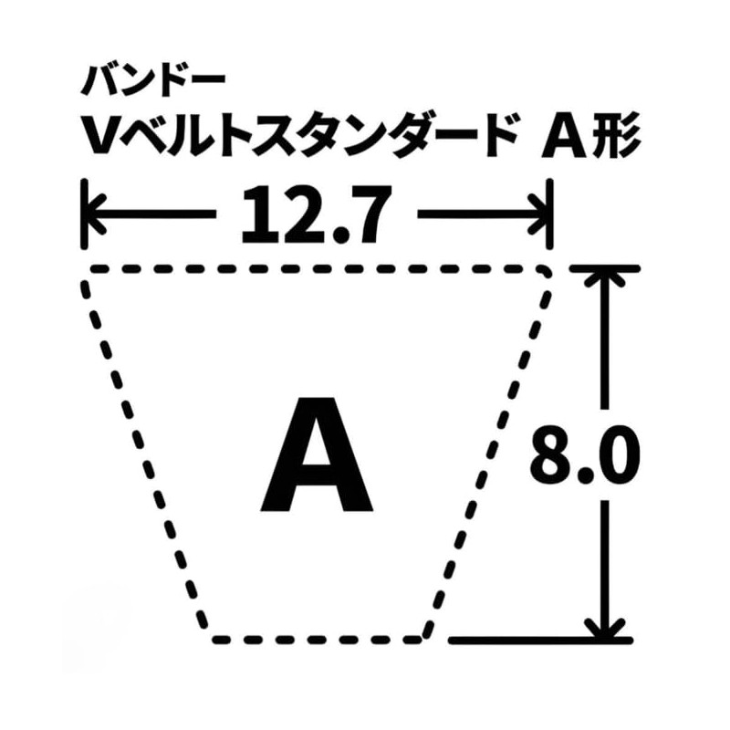 Bandeau Chemical BANDO Standard V-Belt (Standard A22)