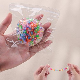 Anboor Handmade Stress Balls, Stress Relief Squeeze Ball for Hands White Noise Meditation Improve Focus for Adults Women Men （alphabet ball）