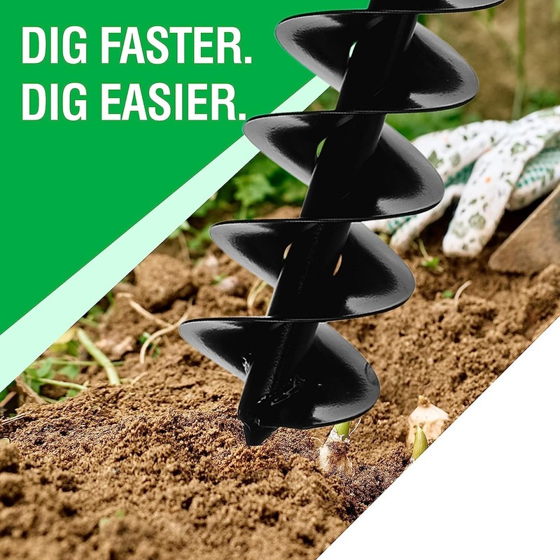 Power Planter Auger Drill Bit Extension, 5" x 28" with