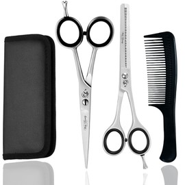 Hairdressing Scissors Thinning Scissor Set, Hair Dressing Sizzors Kit Hair Cutting Scissors Set, Professional Barber Kit Haircut Scissor Hair Hairdresser Shears