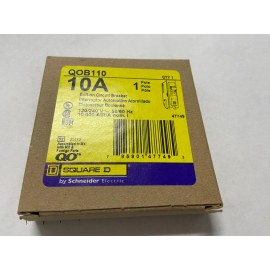 Square D QOB110 - Square D Bolt-On 120V 10A 1 pole circuit breaker 10kA@120V NEW