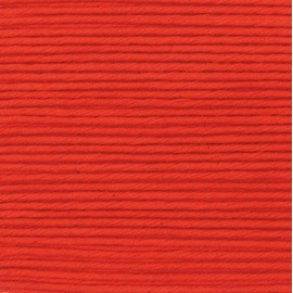 Rico Design Essentials Organic Cotton Aran 010 Red Premium Wool 50 g Soft Winter Fashion for Jumper Scarves and Cosy Living Ideas with mySearose Label