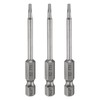 HARFINGTON 3pcs TT9 Security Torx Head Screwdriver Bit 3" (75mm)