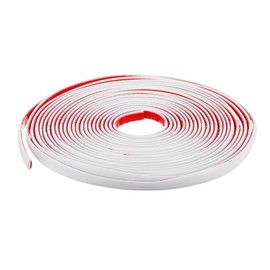 uxcell Peel and Stick Trim, 0.5 Inch x 33 Ft Flexible Wall Molding Trim Waterproof Self-Adhesive Wall Trim for Mirror Frame Wall Edge DIY Home Decoration, White