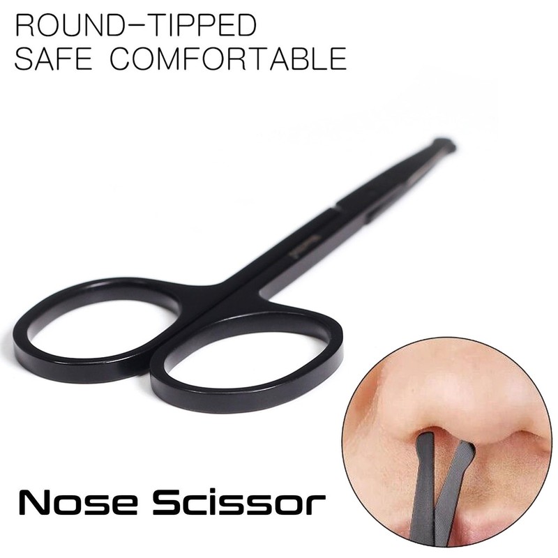 BlueZOO Beard Mustache Scissors and Comb Kit with PU Storage