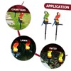 OSALADI Bird Decoration 2 Pieces Parrot Garden Stake Solar Light