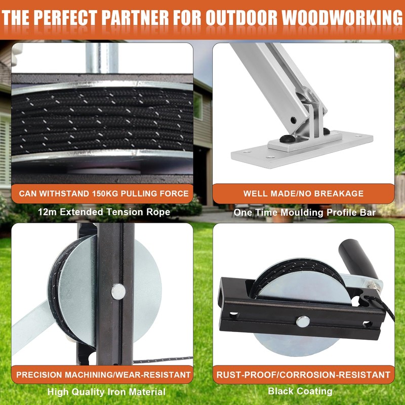Podoy Chainsaw Mill Winch Kit for Chain Saw Milling Winch