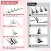 Individual Eyelash Extensions, 132 Clusters, Lash Clusters, Eyelashes, D-Curl, DIY