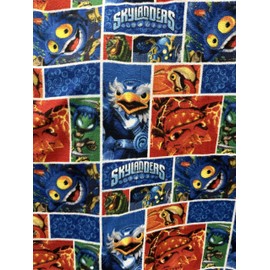 Skylanders Characters Fleece Fabric/Sold by The Yard / 58" Wide/Anti Pill Fleece/Perfect for Blanket, Bed Spread
