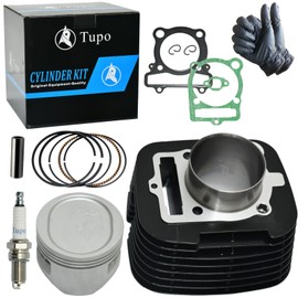 Tupo 83mm Cylinder Piston Ring Gasket Top End Rebuild Kit Compatible with Yamaha YFM 400 4x4 / 4x2 Kodiak 400 YFM400 FW 4x4 Big Bear 400 4GB-11310-00-00 5FU-11310-01-00 1UY-11181-01-00