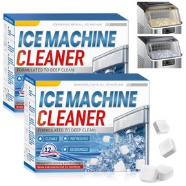 Pack of 24 ice cube machine cleaner, ice machine cleaner, highly efficient cleaning tablets, quick cleaning, extend the life of your ice cream maker