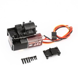 RCAWD SCX24 Motor Two-Speed Transmission 130 72T High Torque Motor with 72T Gear 10% Increased Torque for AXIAL 1/24 RC Crawler SCX24 Upgrades Black