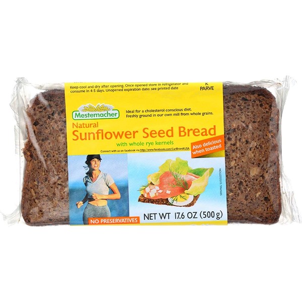 Mestemacher Bread Bread - Sunflower Seed - 17.6 oz - 1 each (Pack of 3)