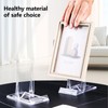 YUESIKJ Pack of 10 Acrylic Stands, Plastic Plate Stands, Adjustable