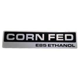 E85 Ethanol Corn Fed Emblem Stick Anywhere 5.5 inch X 1.25 inch