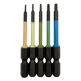 ANEX ACTX5-65L2 Color Bit Hex Robe, Single Head, 2.6 inches (65 mm), Storage Included, Set of 5 (T4/5/6/8/10)