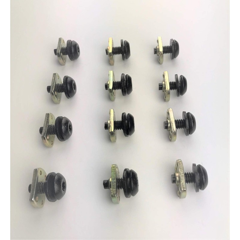 24 pc SOFT TOP FRAME/Tub Rail/Torx Screws/Nuts. Compatible with all